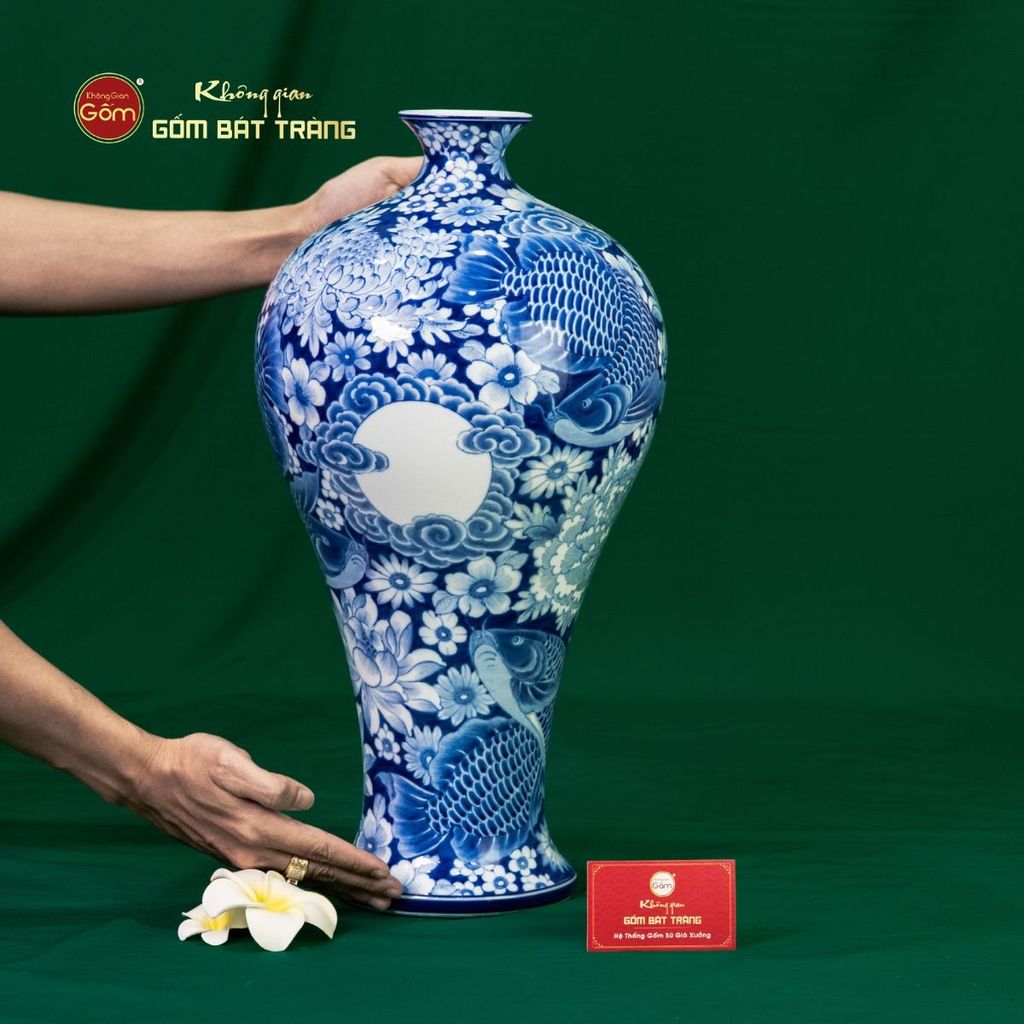 Mai Bình Hoa Ngư Tụ Khánh Lam Ngọc Bình An