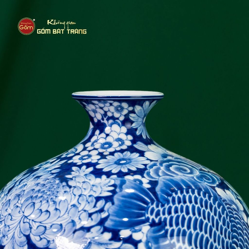 Mai Bình Hoa Ngư Tụ Khánh Lam Ngọc Bình An