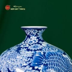 Mai Bình Hoa Ngư Tụ Khánh Lam Ngọc Bình An