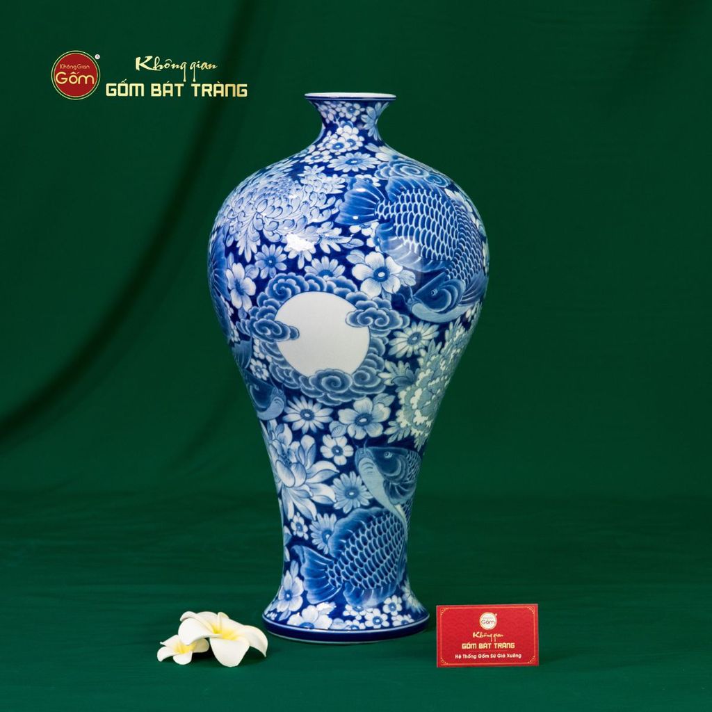 Mai Bình Hoa Ngư Tụ Khánh Lam Ngọc Bình An