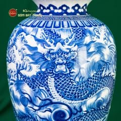 Mai Bình Men Lam Ngũ Long Khởi Thủy Thăng Vân