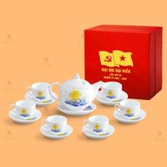 Bộ Ấm Chén Trà Ngọn Lửa Thuận Buồm Xuôi Gió