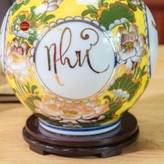 Quả Hút Lộc Hoa Phú Quý Vạn Sự Như Ý Vẽ Vàng