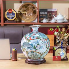 Quả Hút Lộc Liên Ngư Cát Tường Vẽ Vàng