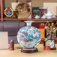 Quả Hút Lộc Liên Ngư Cát Tường Vẽ Vàng