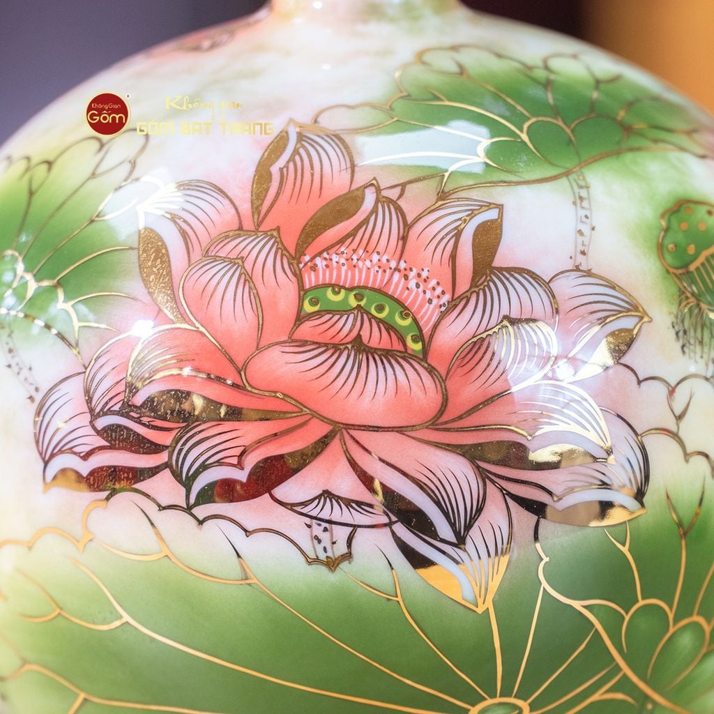 Quả Hút Lộc Lục Bảo Niên Niên Hữu Dư Vẽ Vàng