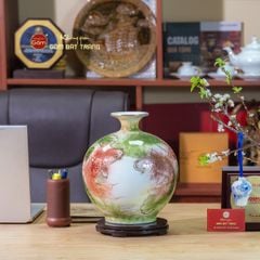 Quả Hút Lộc Lục Bảo Niên Niên Hữu Dư Vẽ Vàng