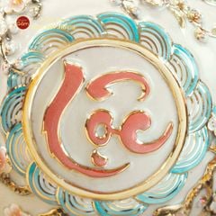 Quả Hút Lộc Men Trắng Rạn Phúc Lộc Thọ Vẽ Vàng