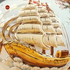 Quả Hút Lộc Men Trắng Thuận Buồm Xuôi Gió Vẽ Vàng