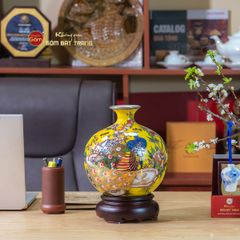 Quả Hút Lộc Men Vàng Công Đào Vẽ Vàng