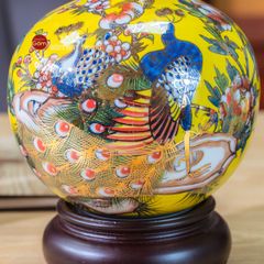 Quả Hút Lộc Men Vàng Công Đào Vẽ Vàng