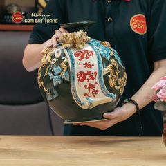 Quả Hút Lộc Men Xanh Lá Phát Tài Phát Lộc Đắp Nổi