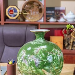 Quả Hút Lộc Men Xanh Mã Đáo Thành Công Vẽ Vàng