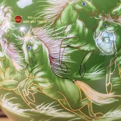 Quả Hút Lộc Men Xanh Mã Đáo Thành Công Vẽ Vàng