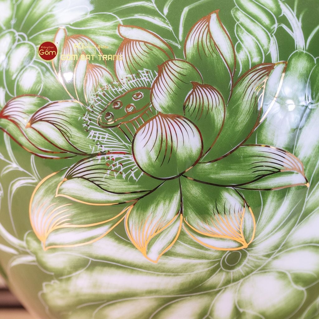 Quả Hút Lộc Men Xanh Mã Đáo Thành Công Vẽ Vàng