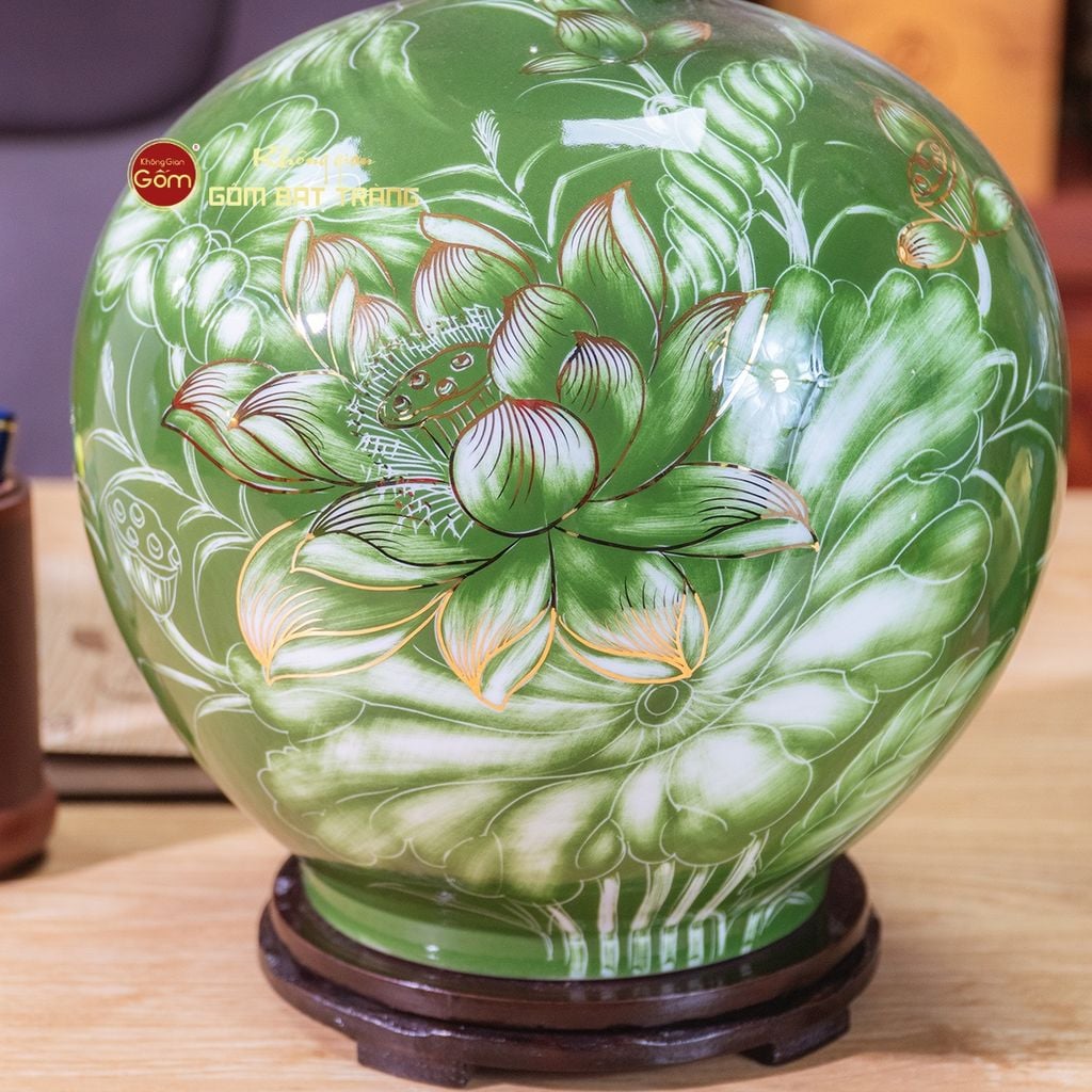 Quả Hút Lộc Men Xanh Mã Đáo Thành Công Vẽ Vàng