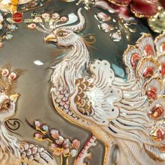 Quả Hút Lộc Công Danh Phú Quý Đắp Nổi Vẽ Vàng