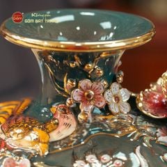 Quả Hút Lộc Công Danh Phú Quý Đắp Nổi Vẽ Vàng