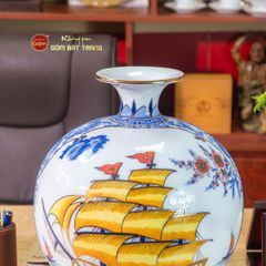 Quả Hút Lộc Nhị Cảnh Mã Đáo Thuận Buồm Vẽ Vàng