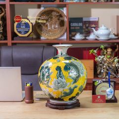 Quả Hút Lộc Sen Cá Chép Vẽ Vàng