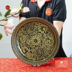 Đĩa Trưng Bày Hoa Phú Quý Cát Tường