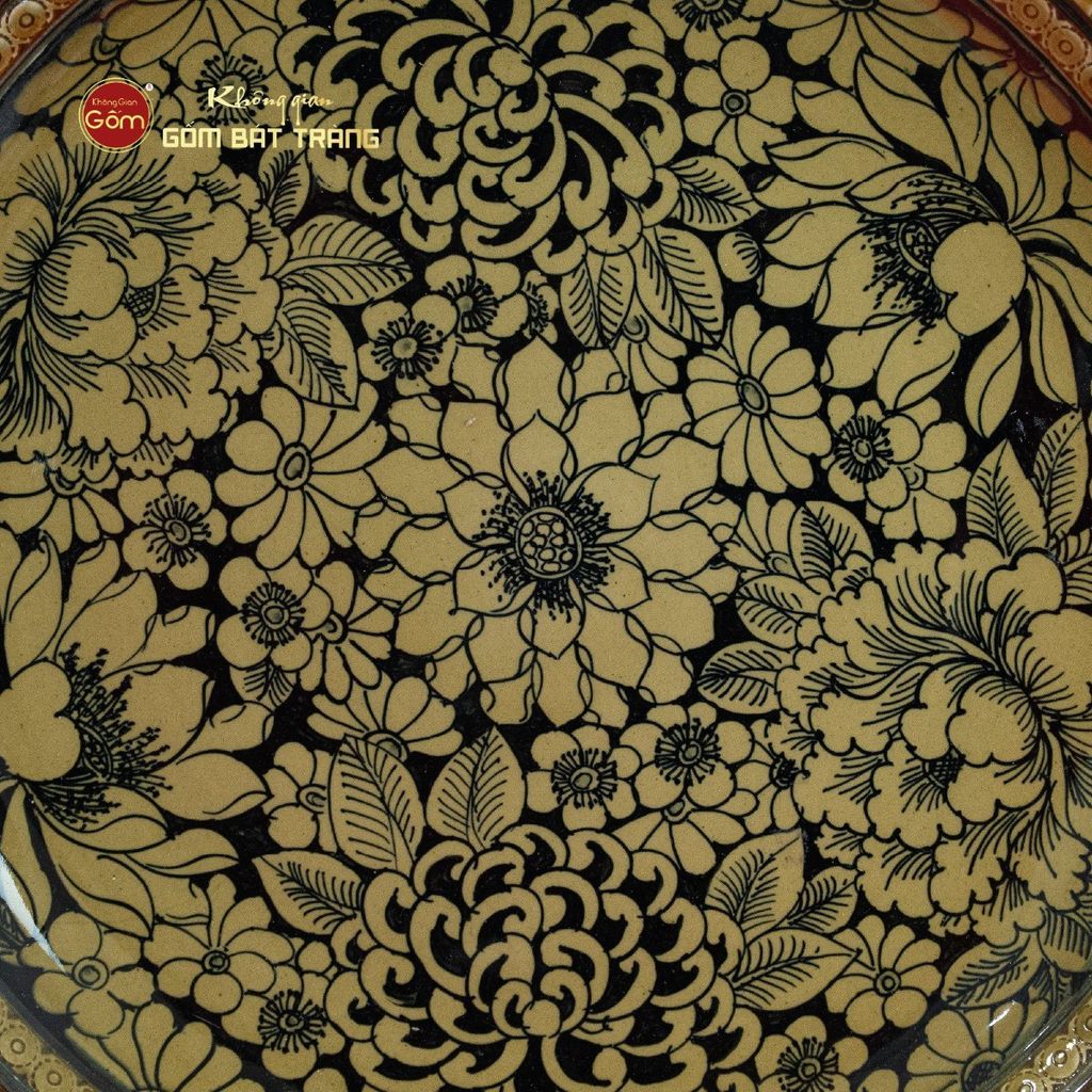 Đĩa Trưng Bày Hoa Phú Quý Cát Tường