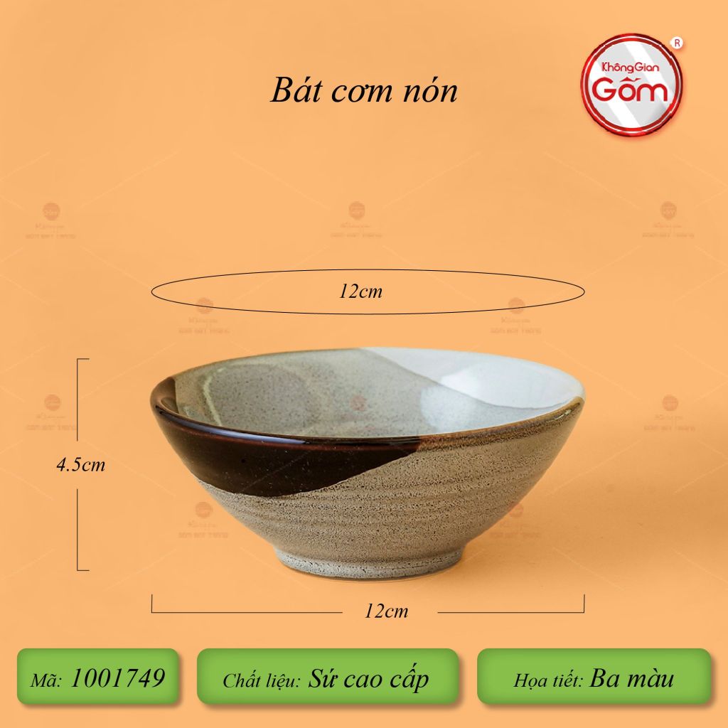 Bát Cơm Nón Ba Màu