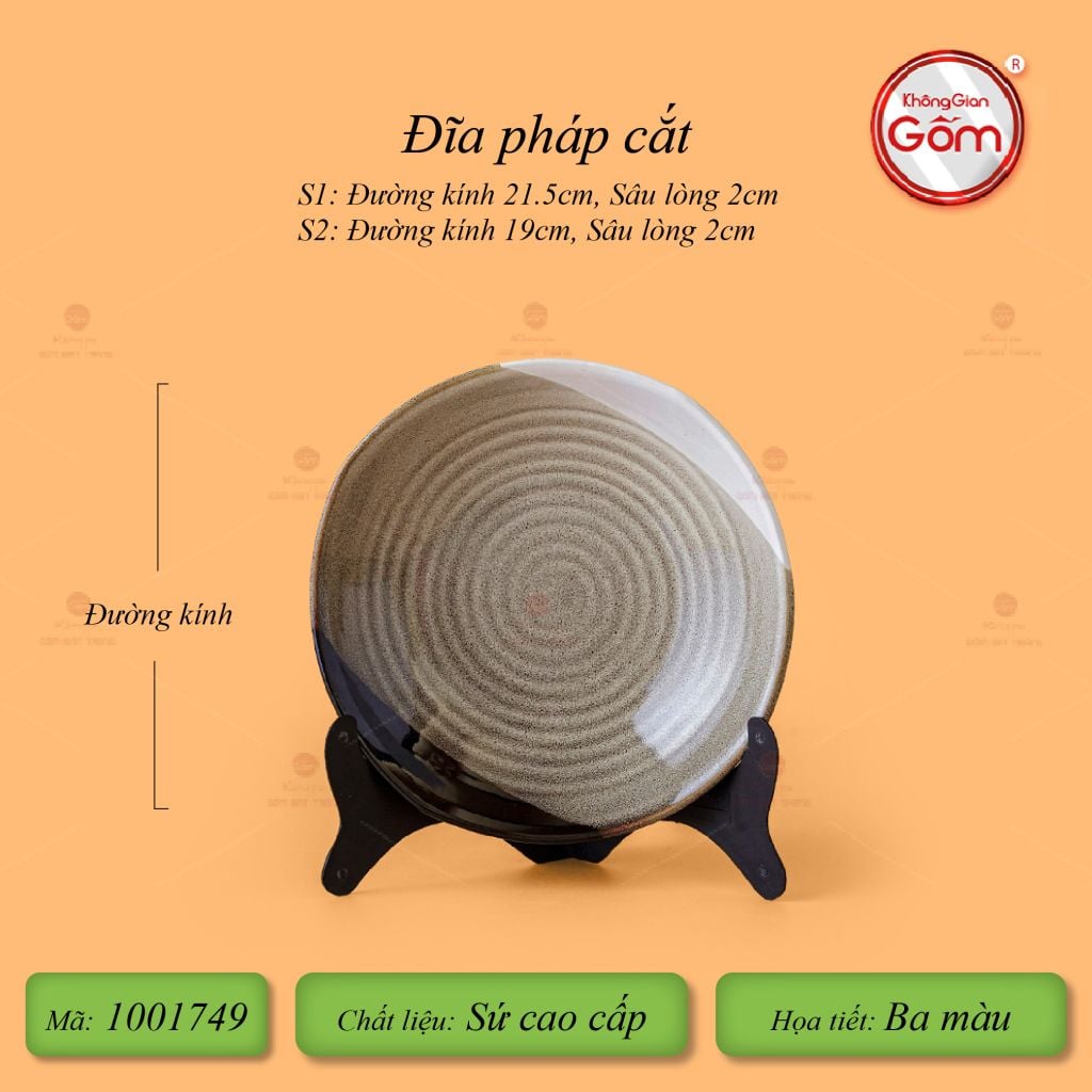 Đĩa Pháp Cắt Ba Màu
