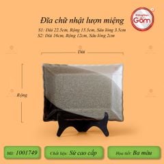 Bộ Bát Đĩa Bát Tràng Men Hỏa Biến Ba Màu