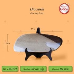 Đĩa Sushi Ba Màu