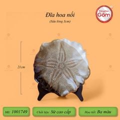Bộ Bát Đĩa Bát Tràng Men Hỏa Biến Ba Màu