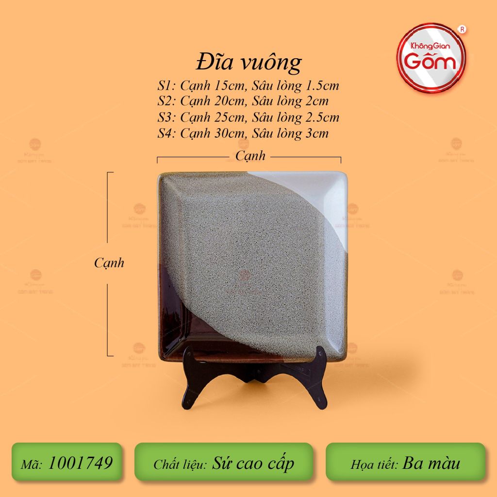 Bộ Bát Đĩa Bát Tràng Men Hỏa Biến Ba Màu