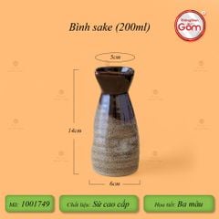 Bình Sake Ba Màu