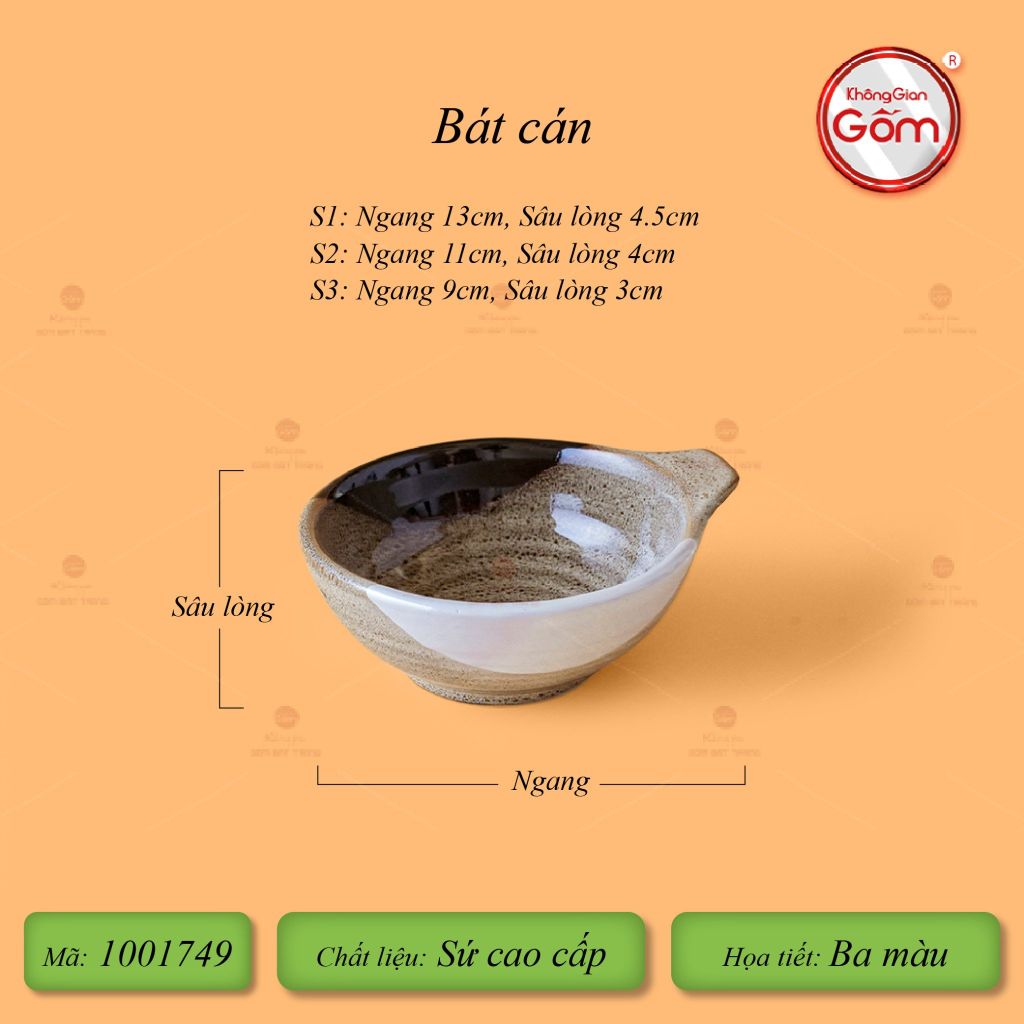 Bộ Bát Đĩa Bát Tràng Men Hỏa Biến Ba Màu