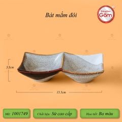 Bộ Bát Đĩa Bát Tràng Men Hỏa Biến Ba Màu