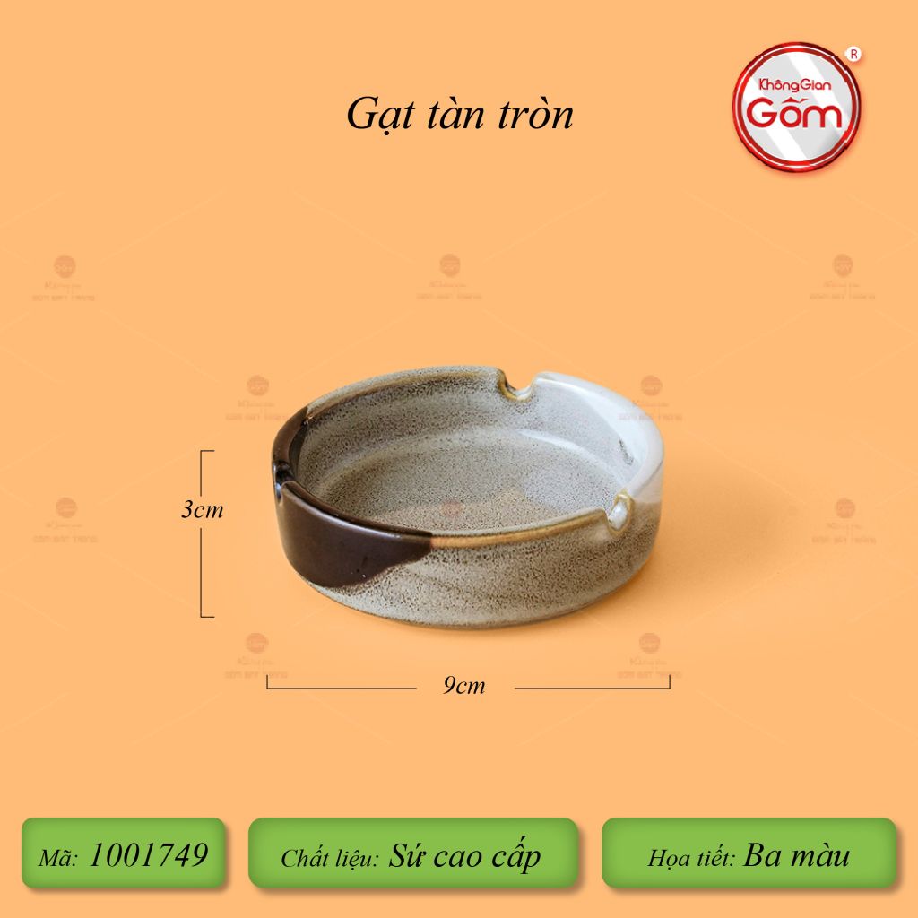Gạt Tàn Tròn Ba Màu