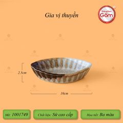 Chén Gia Vị Thuyền Ba Màu