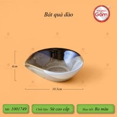 Bát Quả Đào Ba Màu