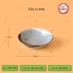 Chén Gia Vị Tròn Ba Màu