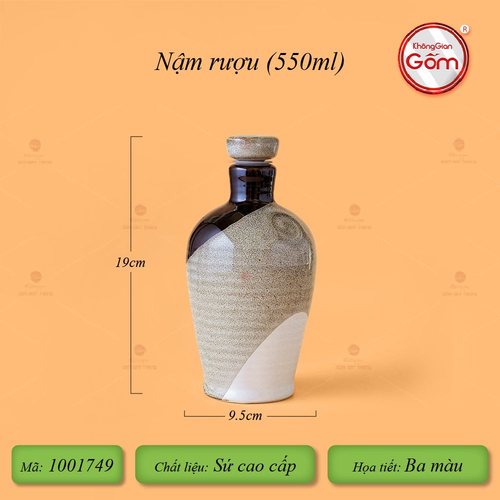 Nậm Rượu Ba Màu