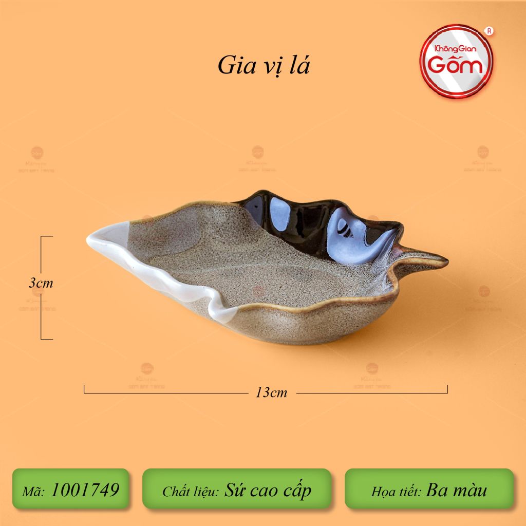 Chén Gia Vị Lá Ba Màu