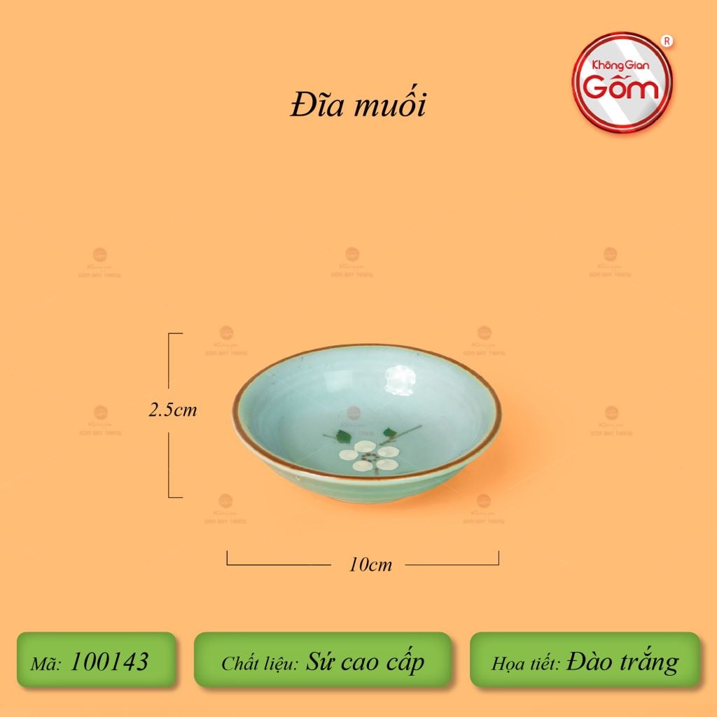 Bộ Bát Đĩa Bát Tràng Men Ngọc Hoa Đào Trắng