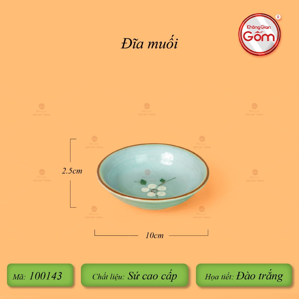 Bộ Bàn Ăn 6 Người (12 món) Men Ngọc Hoa Đào Trắng