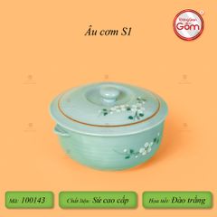Âu Cơm Men Ngọc Hoa Đào Trắng