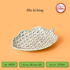 Bộ Bàn Ăn 10 Người (23 món) Men Xanh Ngọc Vẽ Bèo