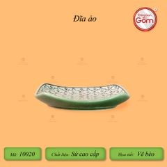 Bộ Bàn Ăn 10 Người (23 món) Men Xanh Ngọc Vẽ Bèo