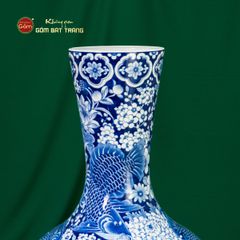 Tỏi Bình Cửu Ngư Chầu Nguyệt Lam Ngọc Bình An