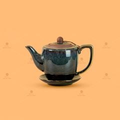 Bộ Ấm Chén Tống Thiên Thanh Kẻ Vàng