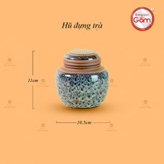 Bộ Ấm Chén Tròn Múi Chén Xanh Ngọc