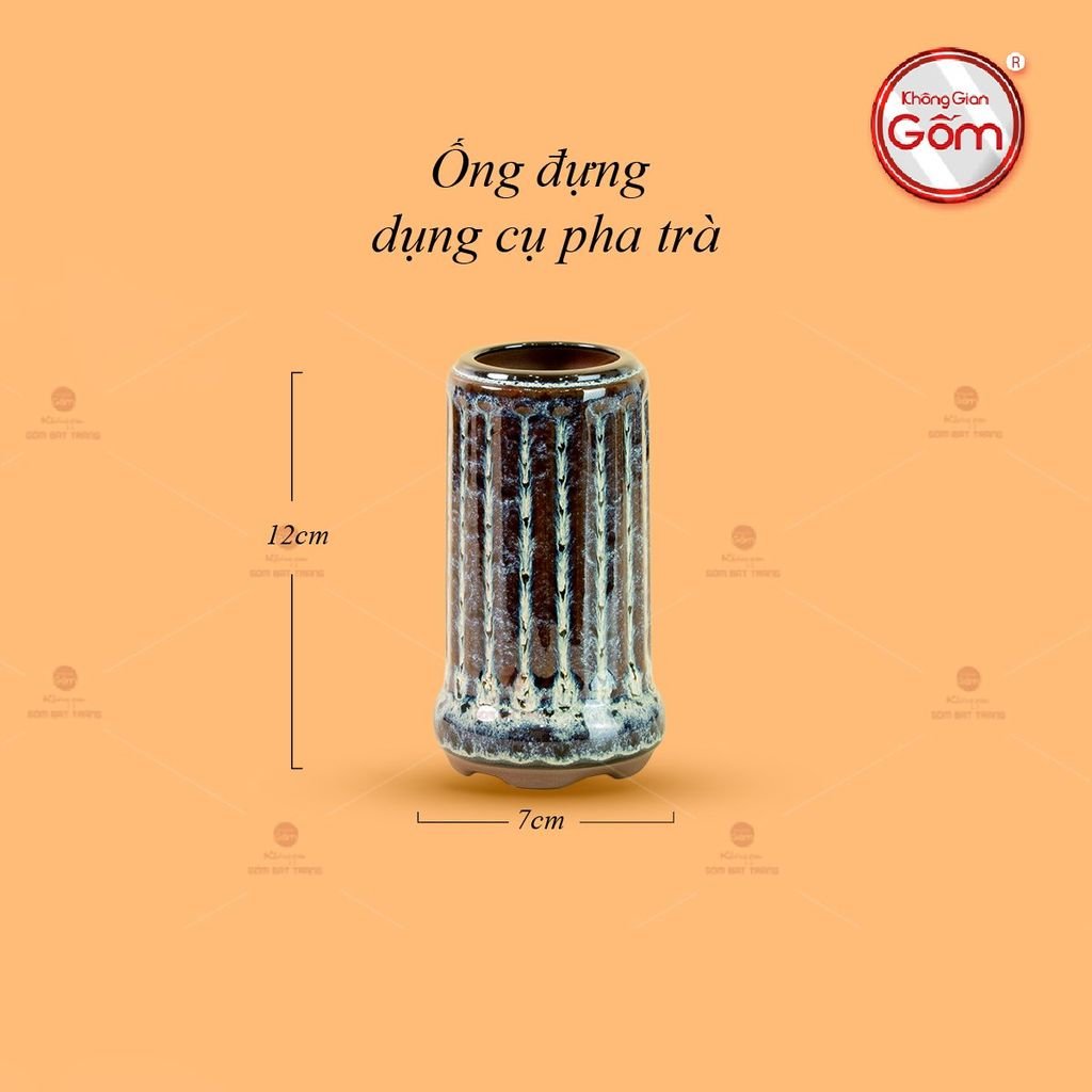 Bộ Ấm Chén Tròn Múi Chén Xanh Ngọc